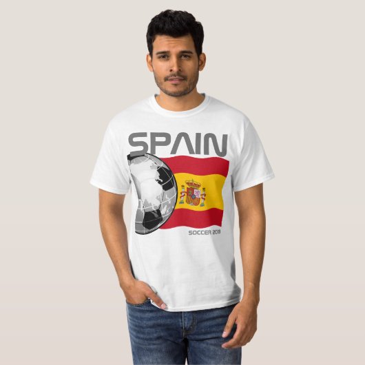Voetbal Spanje T-shirt (Voorkant volledig)