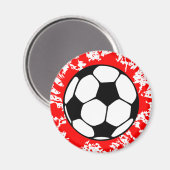 voetbal spatten. magneet (Voorkant / Achterkant)