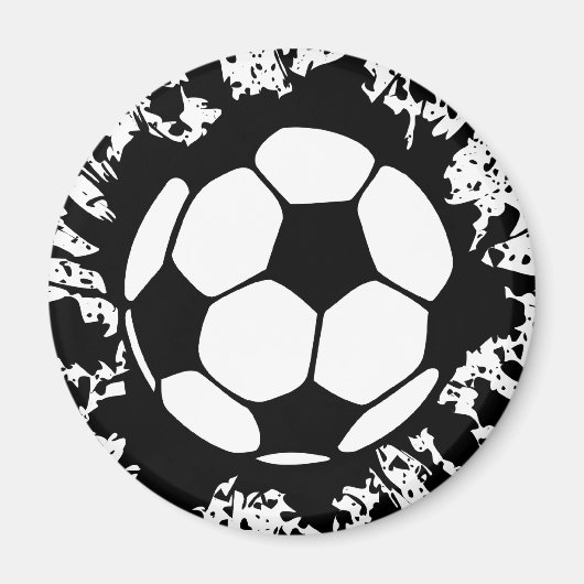 voetbal spatten. magneet (Voorkant)