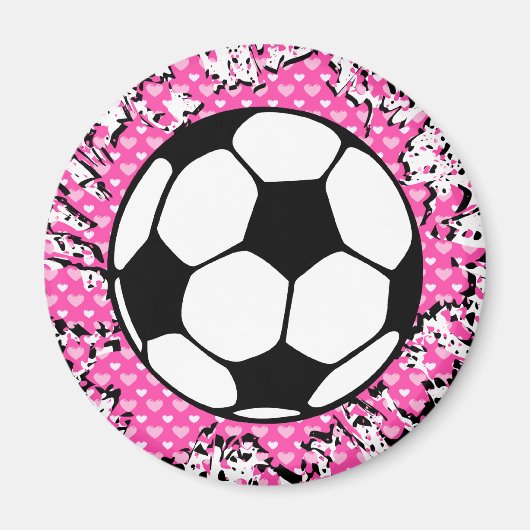 voetbal spatten. magneet (Voorkant)