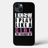 Voetbal speelt als een meisje met een schimmelige 