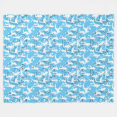 Voetbal Spel Patroon Fleece Deken (Voorkant (Horizontaal))