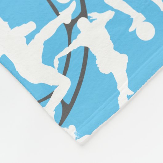 Voetbal Spel Patroon Fleece Deken (Hoek)