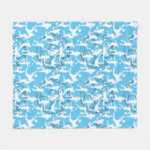 Voetbal Spel Pattern.b Fleece Deken (Voorkant (Horizontaal))