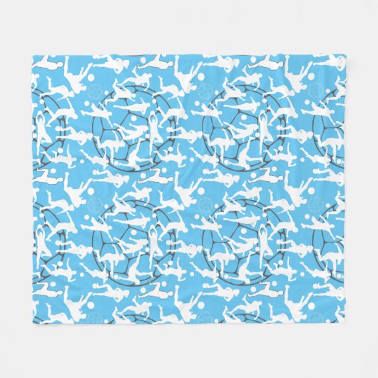 Voetbal Spel Pattern.b Fleece Deken (Voorkant (Horizontaal))