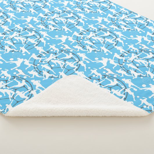 Voetbal Spel Pattern.b Sherpa Deken (3/4)