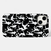 Voetbal Spel Pattern.b Zwart BG Case-Mate iPhone Case (Achterkant (horizontaal))