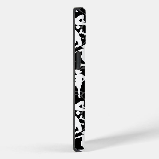 Voetbal Spel Pattern.b Zwart BG Case-Mate iPhone Case (Achterkant / Rechts)