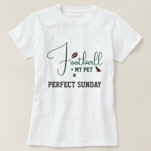 Voetbal Speldag Kat Moeder Script Groene Grijze Wi T-shirt