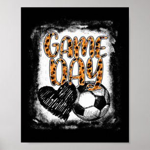Voetbal Speldag Vrouwen Luipaard Jachtluipaard Pri Poster