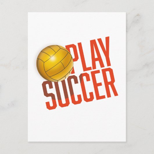 Voetbal spelen briefkaart (Voorkant)