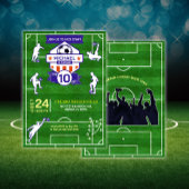 Voetbal spelen football veld Verjaardagsfeest Kaart