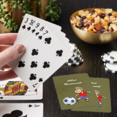 Voetbal - Speler afbeelding en Bal - Personaliseer Pokerkaarten (Insitu)