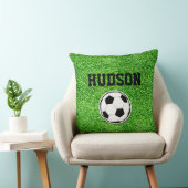 Voetbal Speler NAAM Groen Veld Sport Fan Kussen (Stoel)