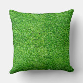 Voetbal Speler NAAM Groen Veld Sport Fan Kussen (Achterkant)