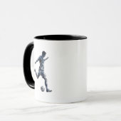 Voetbal Speler Silhouet Mok (Voorkant links)
