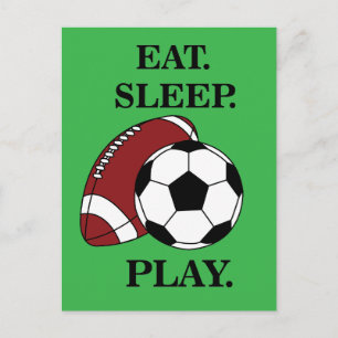 Voetbal Speler Trainer Briefkaart