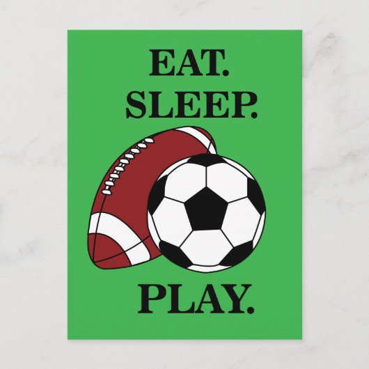 Voetbal Speler Trainer Briefkaart (Voorkant)