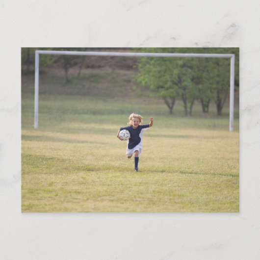 Voetbal-speleraarster Briefkaart (Voorkant)