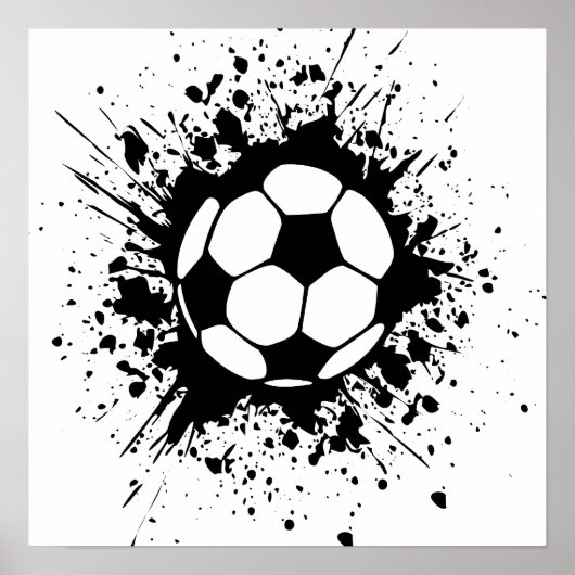 voetbal spetters poster (Voorkant)
