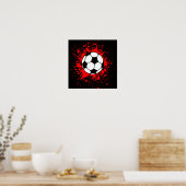 voetbal spetters poster (Keuken)