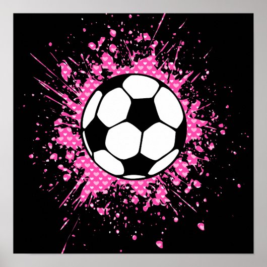 voetbal spetters poster (Voorkant)