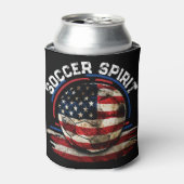 Voetbal Spirit USA, Nationaal Football Voetbal Blikjeskoeler (Blikje Voorkant)