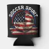 Voetbal Spirit USA, Nationaal Football Voetbal Blikjeskoeler (Achterkant)