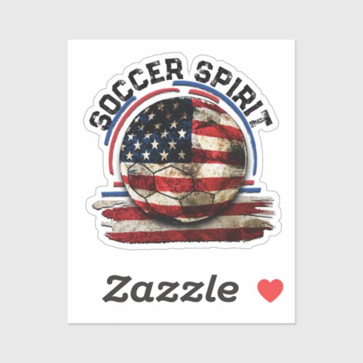 Voetbal Spirit USA, Voetbal Team USA Sticker (Vel)