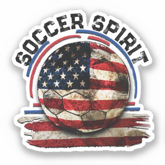 Voetbal Spirit USA, Voetbal Team USA Sticker (Voorkant)