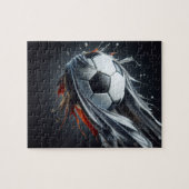"voetbal splash" puzzel (Horizontaal)