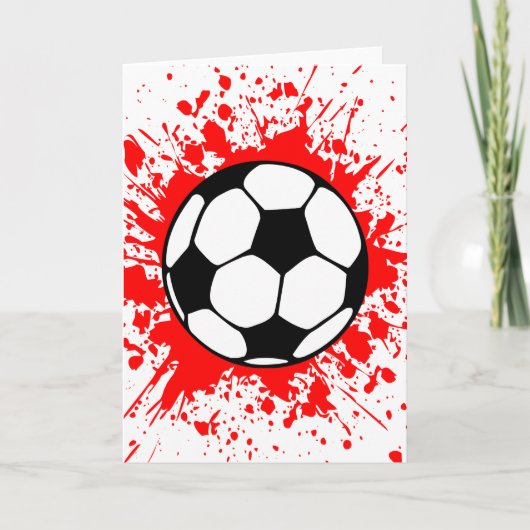 voetbal splat. kaart (Voorkant)