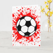 voetbal splat. kaart (Gele Bloem)