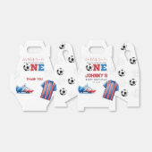 Voetbal Sport 1e Verjaardag Bedankdoosjes (Uitgevouwen)