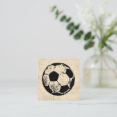 voetbal sport Art  sport Informatiekaartje (Staand voorkant)