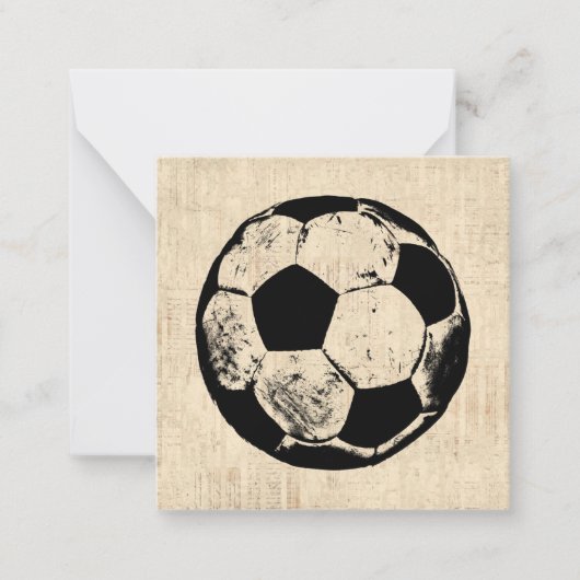 voetbal sport Art  sport Notitiekaartje (Voorkant)