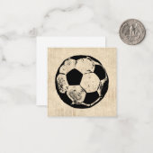 voetbal sport Art  sport Notitiekaartje (Voorkant / Achterkant in situ)