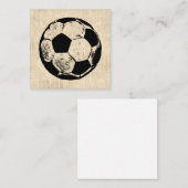 voetbal sport Art  sport Notitiekaartje (Voorkant / Achterkant)