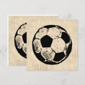 voetbal sport Art  sport Notitiekaartje (Voorkant / Achterkant)