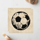 voetbal sport Art  sport Notitiekaartje (Voorkant / Achterkant in situ)