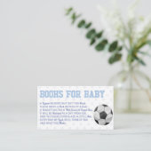 Voetbal Sport Baby shower Boeken voor Baby Kaart (Staand voorkant)