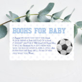 Voetbal Sport Baby shower Boeken voor Baby Kaart