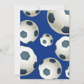 Voetbal Sport Baby shower Uitnodiging - Oh Boy (Achterkant)