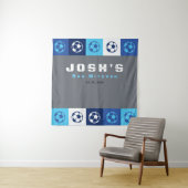 Voetbal Sport Bar Bat Mitzvah Photo-Op Achtergrond Wandkleed (In situ)