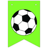 Voetbal sport Birthday Party roze Vlaggetjes (Eerste vlag)