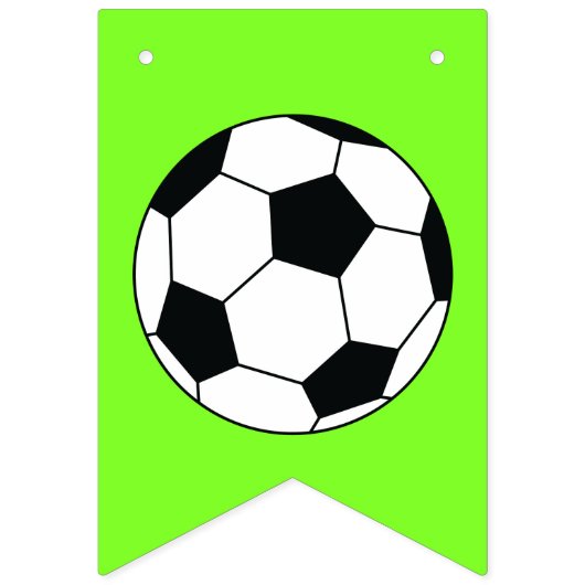 Voetbal sport Birthday Party roze Vlaggetjes (Eerste vlag)