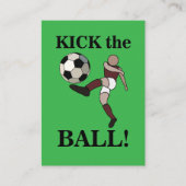 Voetbal Sport Coach Trainer Visitekaartje (Voorkant)