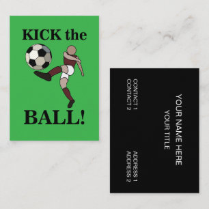 Voetbal Sport Coach Trainer Visitekaartje