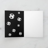 Voetbal Sport Dank je coach kaart (Binnen)