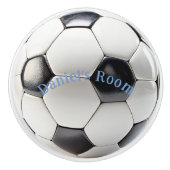 Voetbal sport fan speler keramische knop (Voorkant)